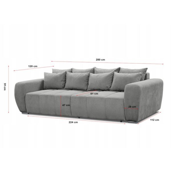 Sofa z funkcją spania PESTO - obrazek 4