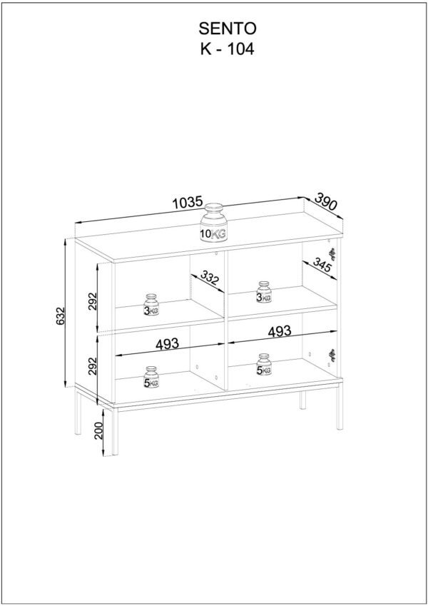 COMO Komoda 1PKT LED - obrazek 5