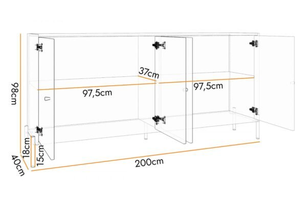Komoda FERIS 4D