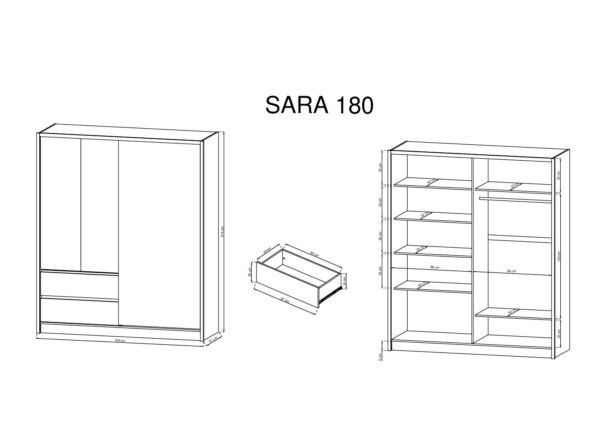 Szafa PURA 180 - obrazek 6