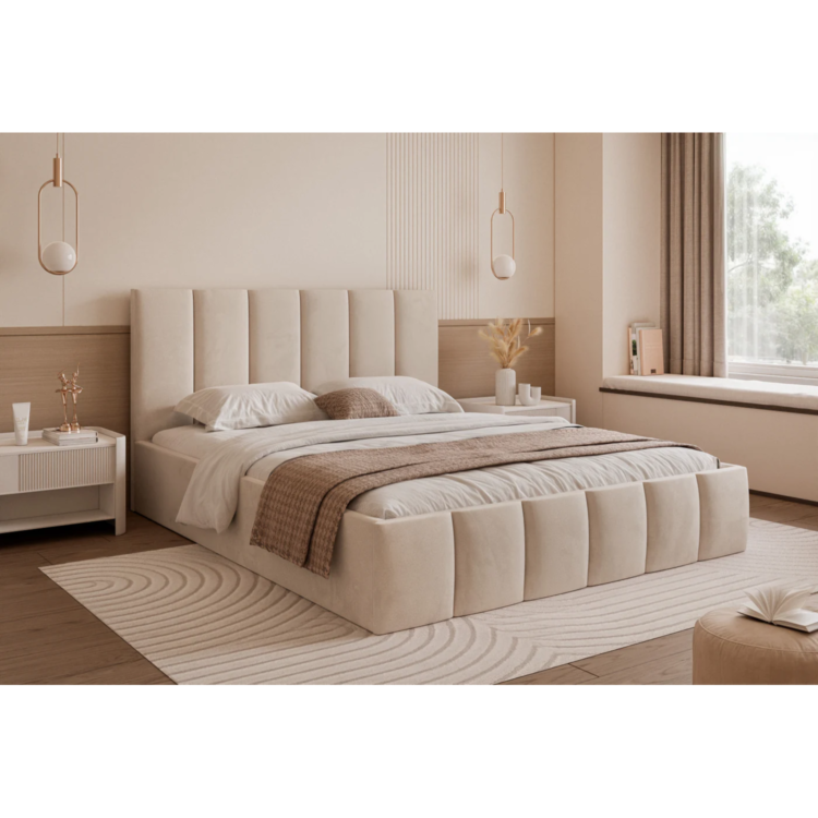 Łóżko tapicerowane