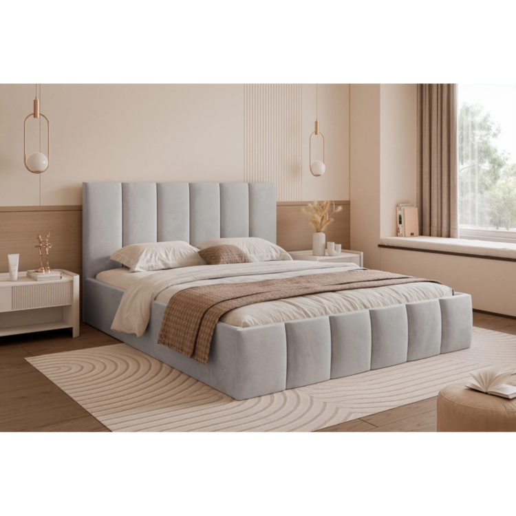 Łóżko tapicerowane