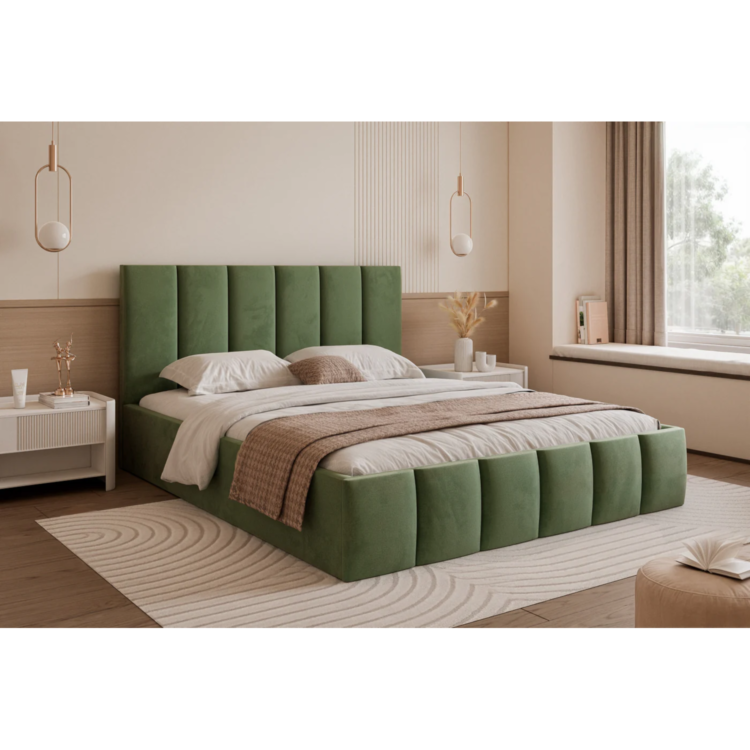 Łóżko tapicerowane