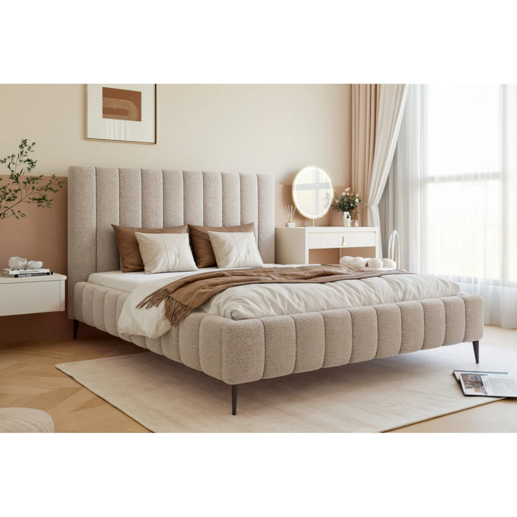 Łóżko tapicerowane PALAZZO Wysokie Nogi