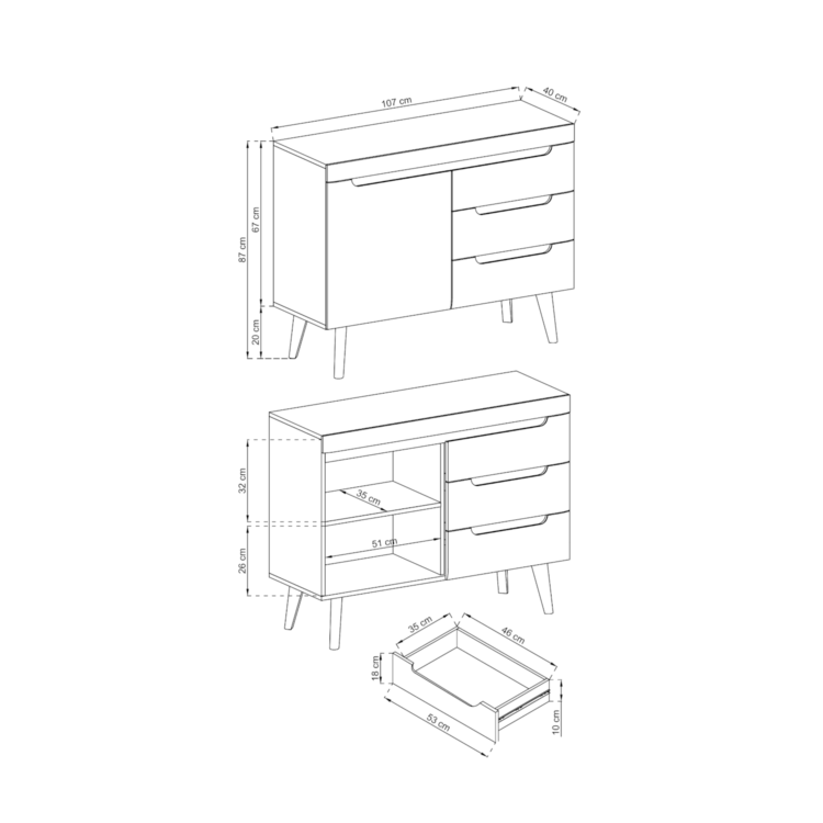 Komoda LUSSO NKSZ107