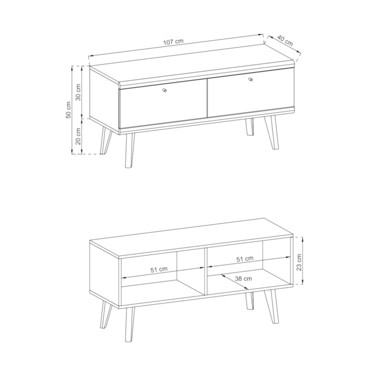 Szafka RTV LUNA PRTV107