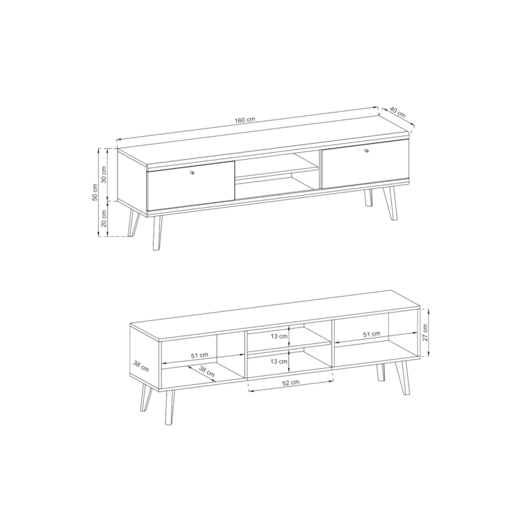 Szafka RTV LUNAPRTV160