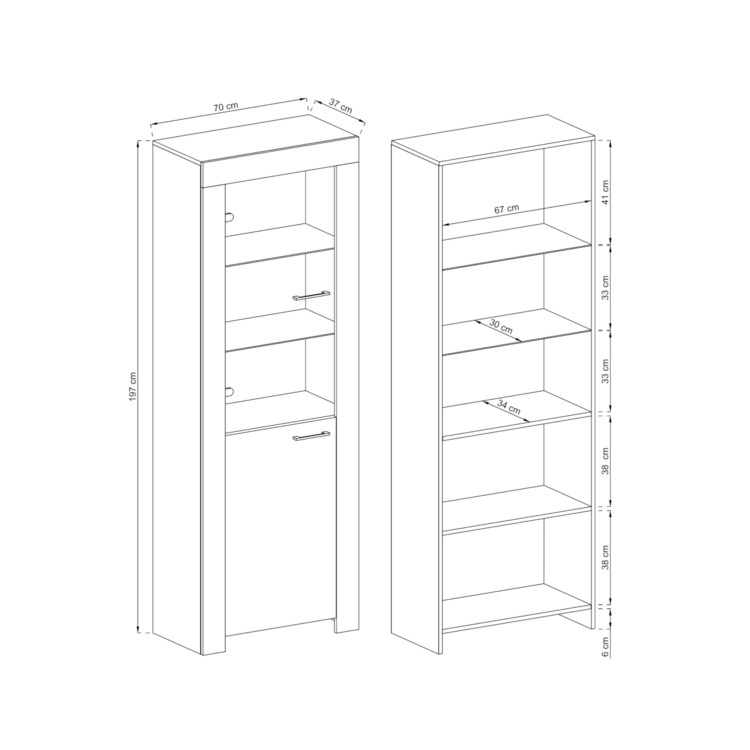 Witryna MILANO SWT70