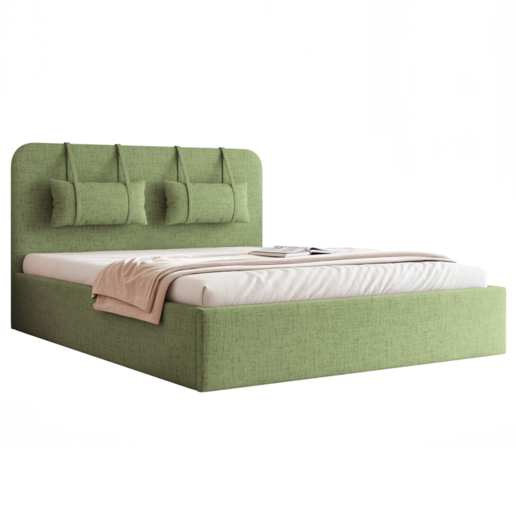 Łóżko Tapicerowane MIRENO - Zielony (Aztec 75)