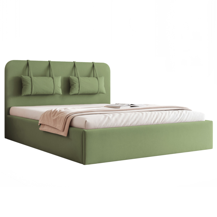 Łóżko Tapicerowane MIRENO - Zielony (Dream velvet 202.33)