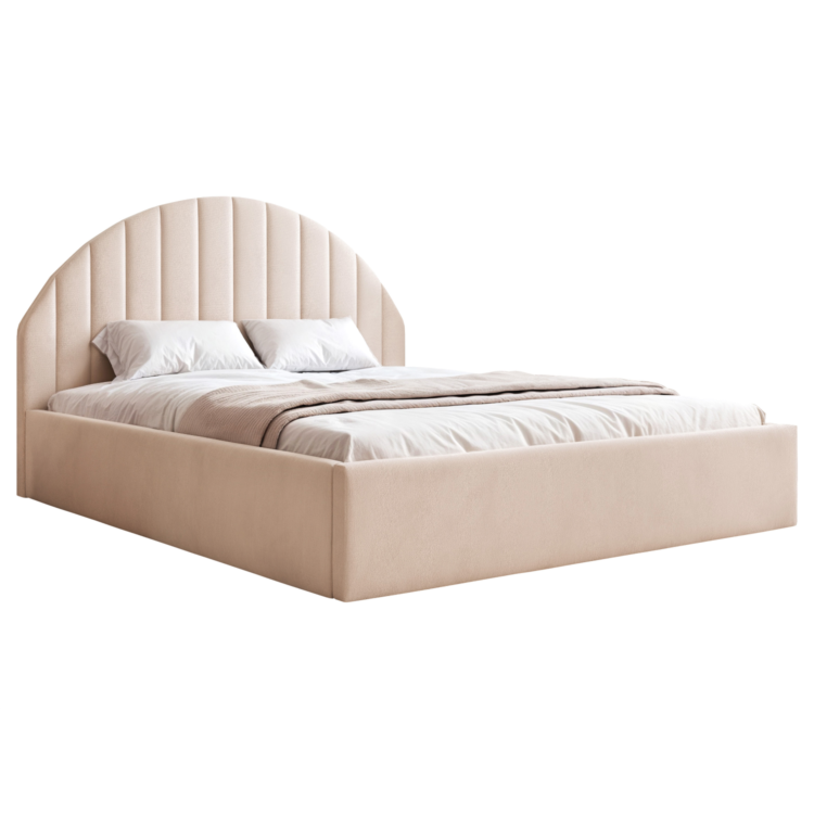 Łóżko Tapicerowane VARIO - Ecru (Landscape 04)