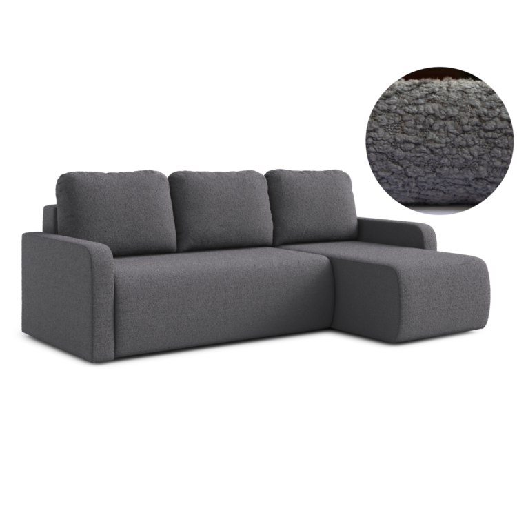 Narożnik CUBO - Ciemny szary (Coral 80)