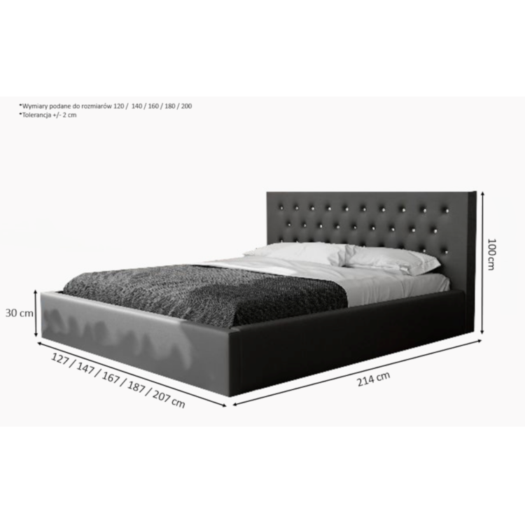 Łóżko MONACO Slim