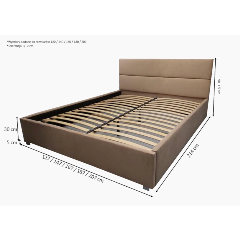 Łóżko SORRENTO Slim