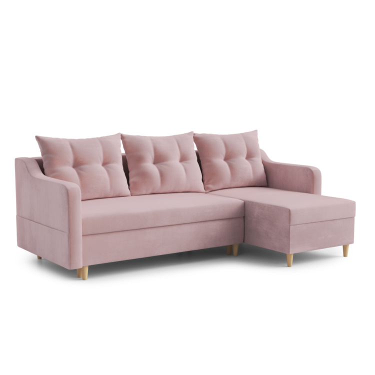 Narożnik SIRO Pudrowy róż (Kronos 27)