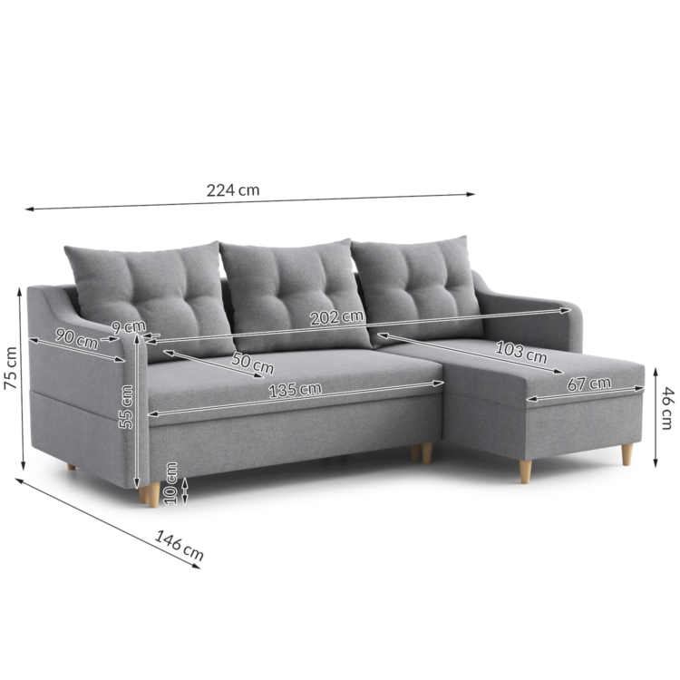 Narożnik SIRO wymiary