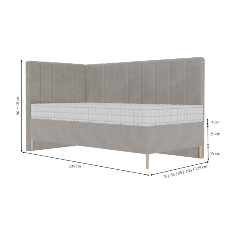 Łóżko młodzieżowe DORIS