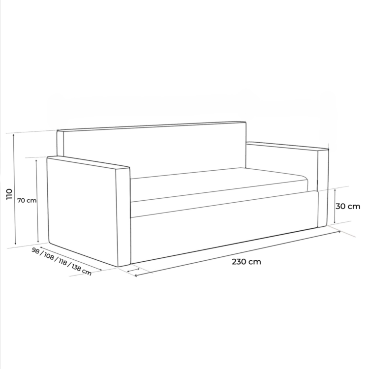 Łóżko młodzieżowe GARDA II