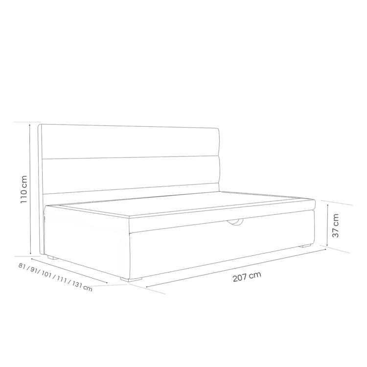 Łóżko młodzieżowe NEXO