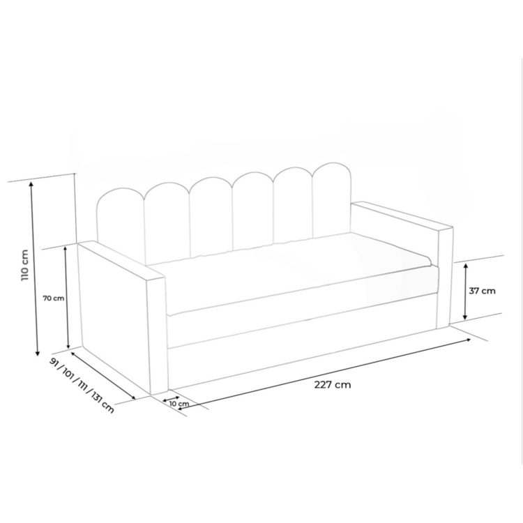 Łóżko młodzieżowe OLIV I