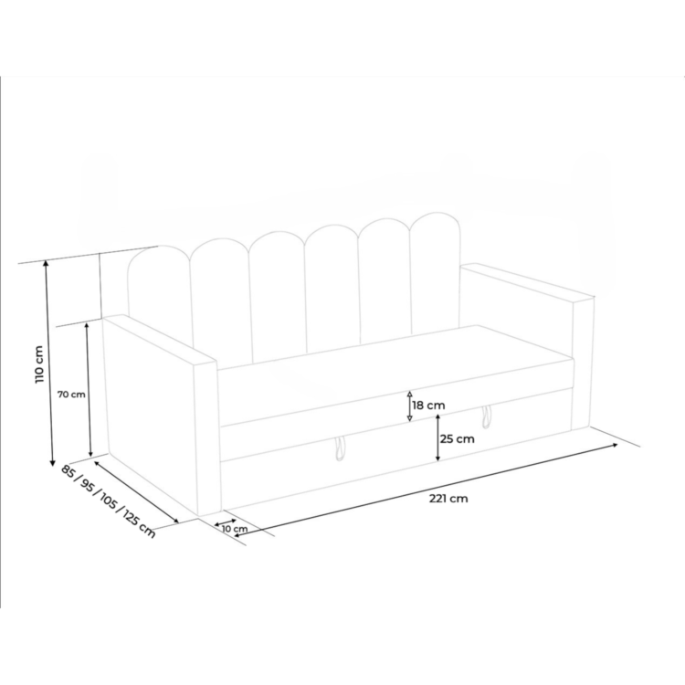Łóżko młodzieżowe OLIV III