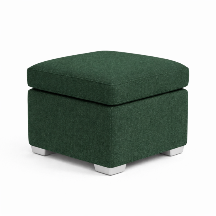 Pufa MODEL 1 40x40 - Butelkowa zieleń (Kronos 14)