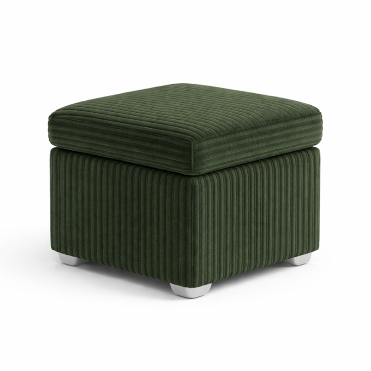 Pufa MODEL 1 40x40 - Butelkowa zieleń (POSO 014)