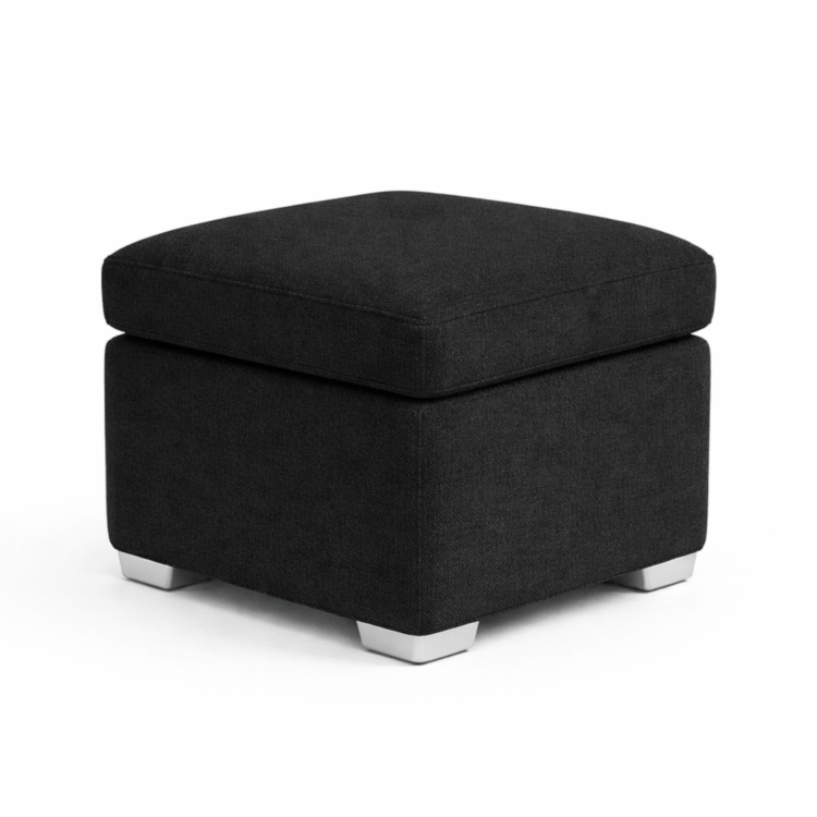 Pufa MODEL 1 40x40 - Czarny (Kronos 07)