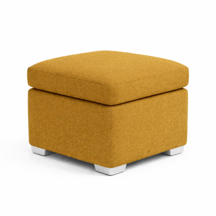 Pufa MODEL 1 40x40 - Musztardowy (Kronos 01)