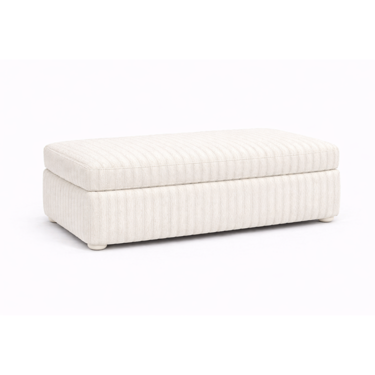 Pufa MODEL 1 80x40 - Śmietankowy (TILIA 1)