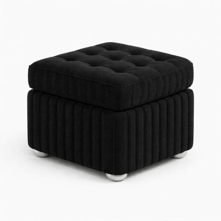 Pufa MODEL 2 40x40 - Czarny (TILIA 100)