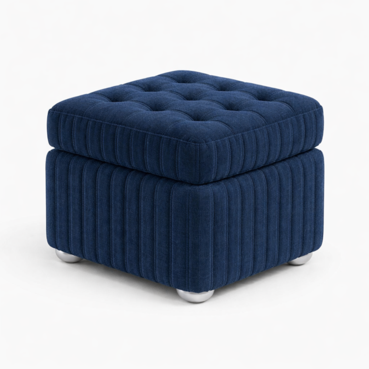 Pufa MODEL 2 40x40 - Granatowy (TILIA 77)