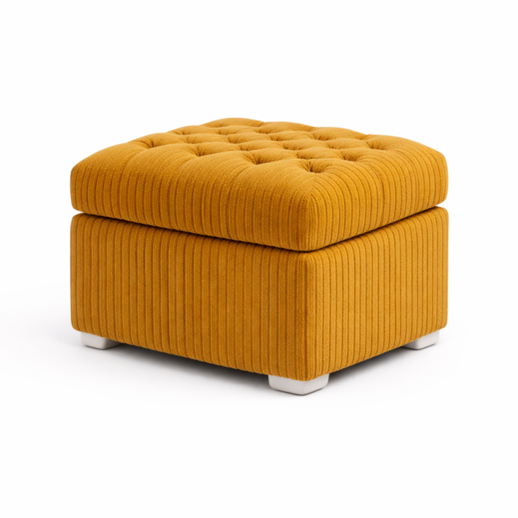 Pufa MODEL 2 40x40 - Musztardowy (POSO 001)