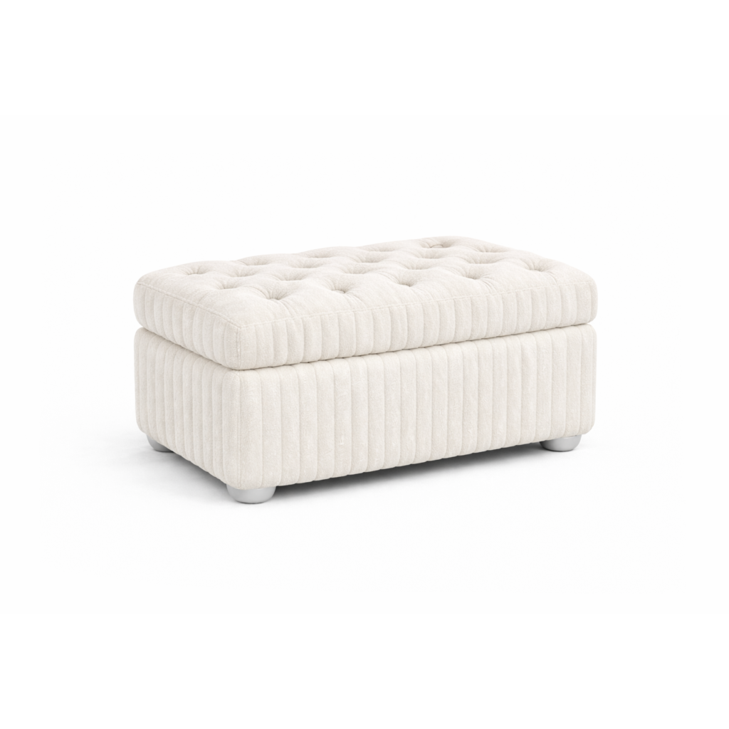 Pufa MODEL 2 60x40 - Śmietankowy (TILIA 1)