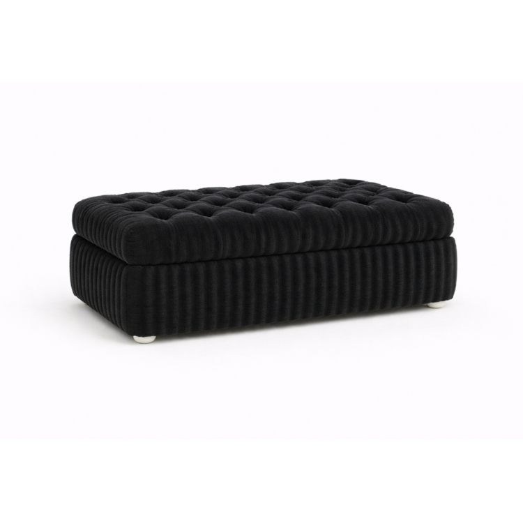 Pufa MODEL 2 80x40 - Czarny (TILIA 100)