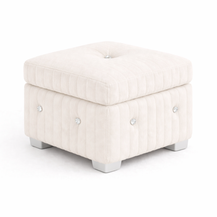 Pufa MODEL 3 40x40 - Śmietankowy (TILIA 1)