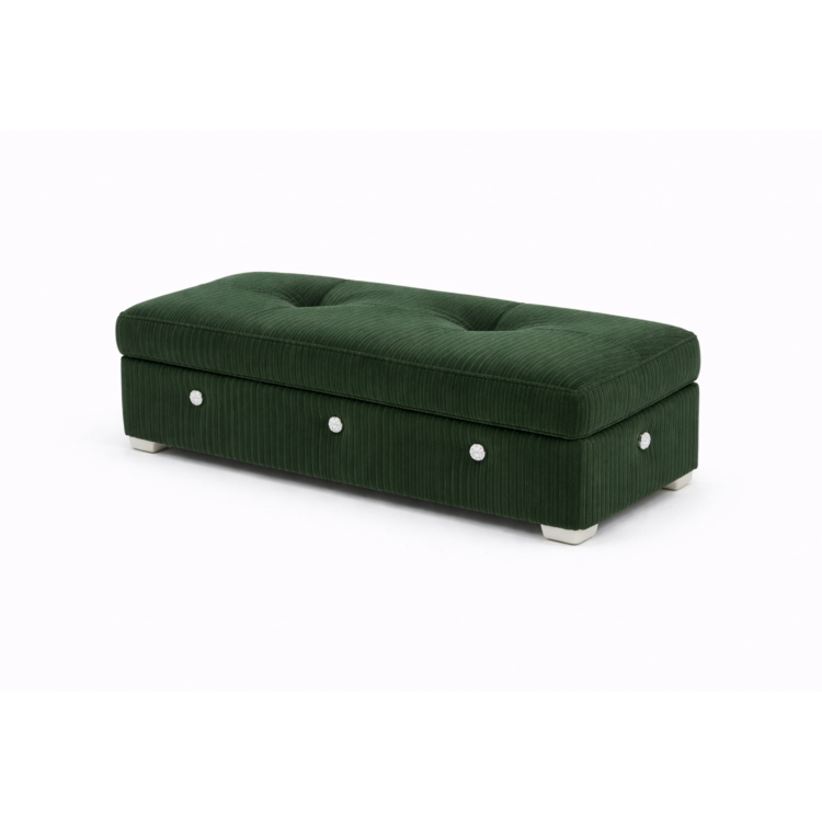 Pufa MODEL 3 80x40 - Butelkowa zieleń (POSO 014)